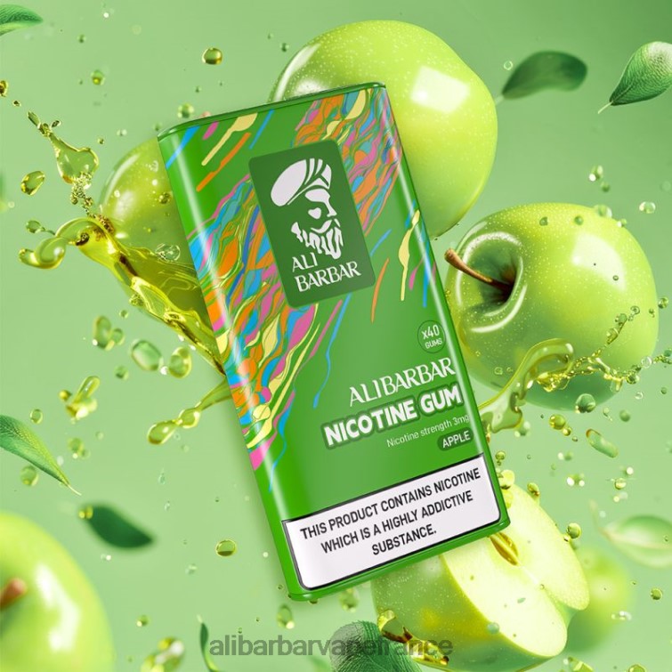 Alibarbar Vape France - Alibarbar gomme à la nicotine X848898 pomme