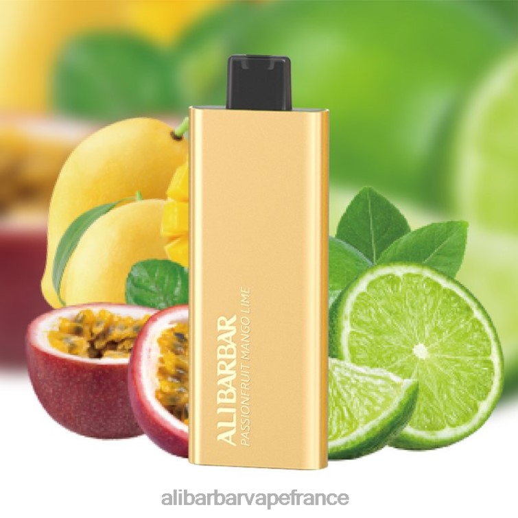 Alibarbar Vape France - Alibarbar Pandora 7000 vapes jetables X848858 fruit de la passion mangue citron vert